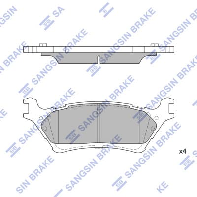 Brake pad set image