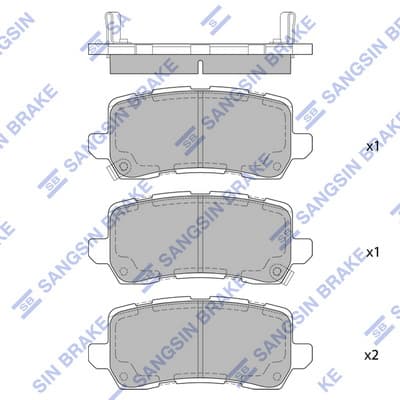 Brake pad set image