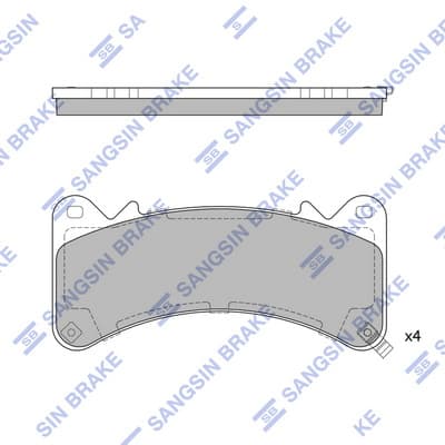 Brake pad set image