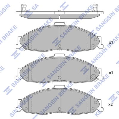 Brake pad set image