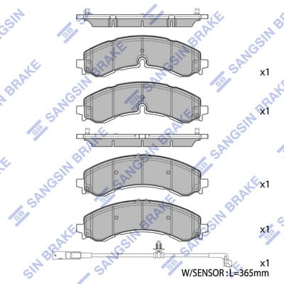 Brake pad set — Hi-Q SP4397