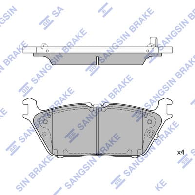Brake pad set image