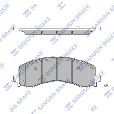 Brake pad set image