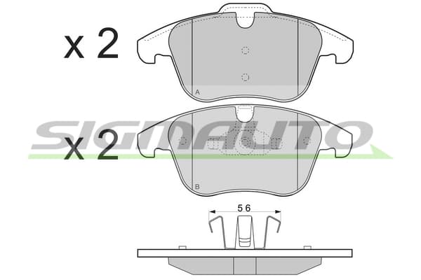 Brake pad set image