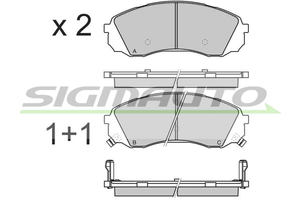 Brake pad set image