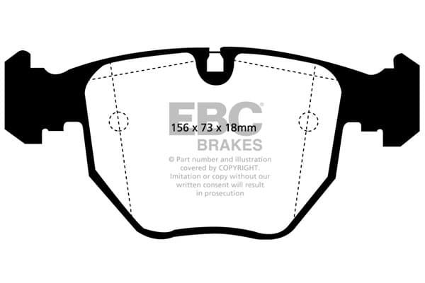 Brake pad set — EBC Brakes DP61036