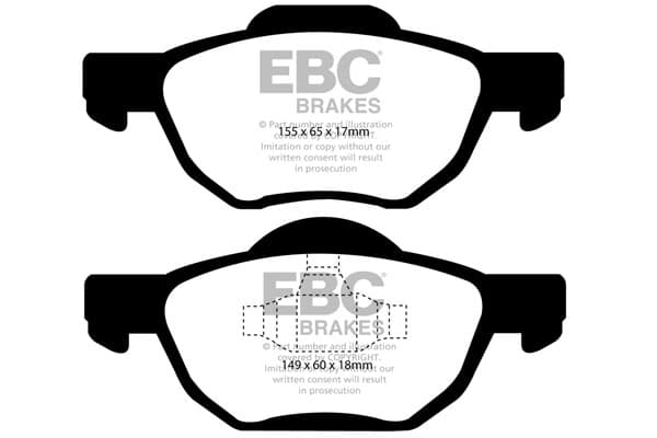 Brake pad set — EBC Brakes DP21525