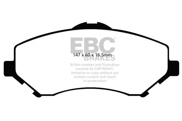 Brake pad set — EBC Brakes DP61798