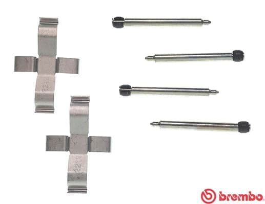 Accessory Kit, disc brake pad — BREMBO A 02 295