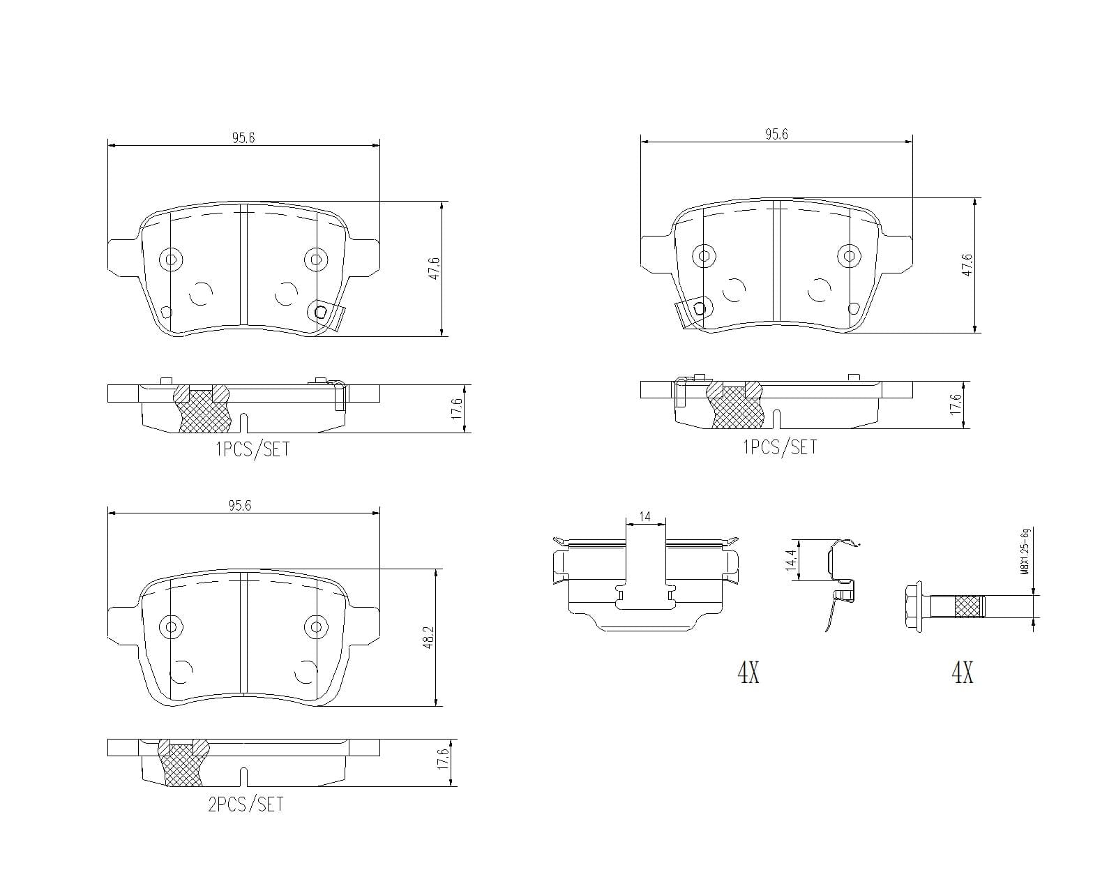 Brake pad set — BREMBO P 23 190