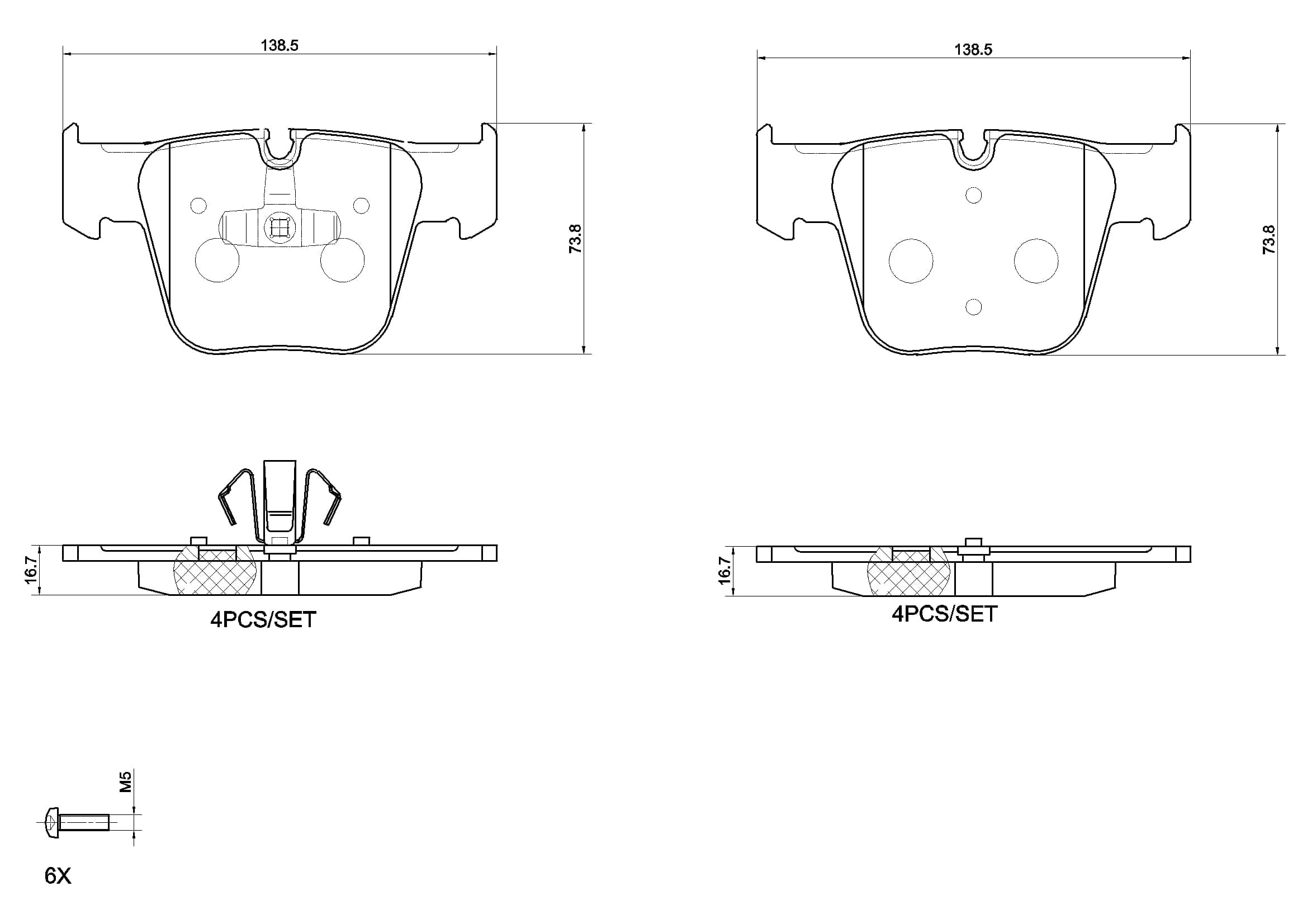 Brake pad set — BREMBO P 50 177