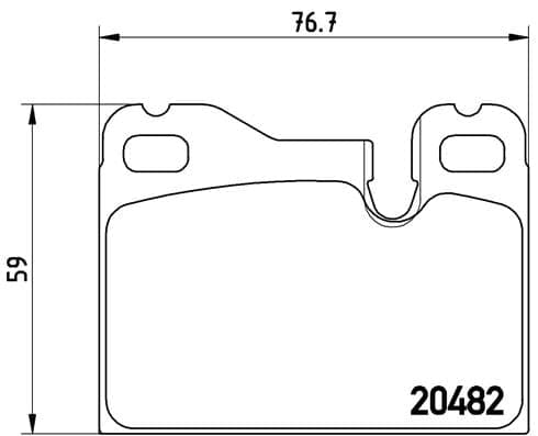 Brake pad set — BREMBO P 65 003