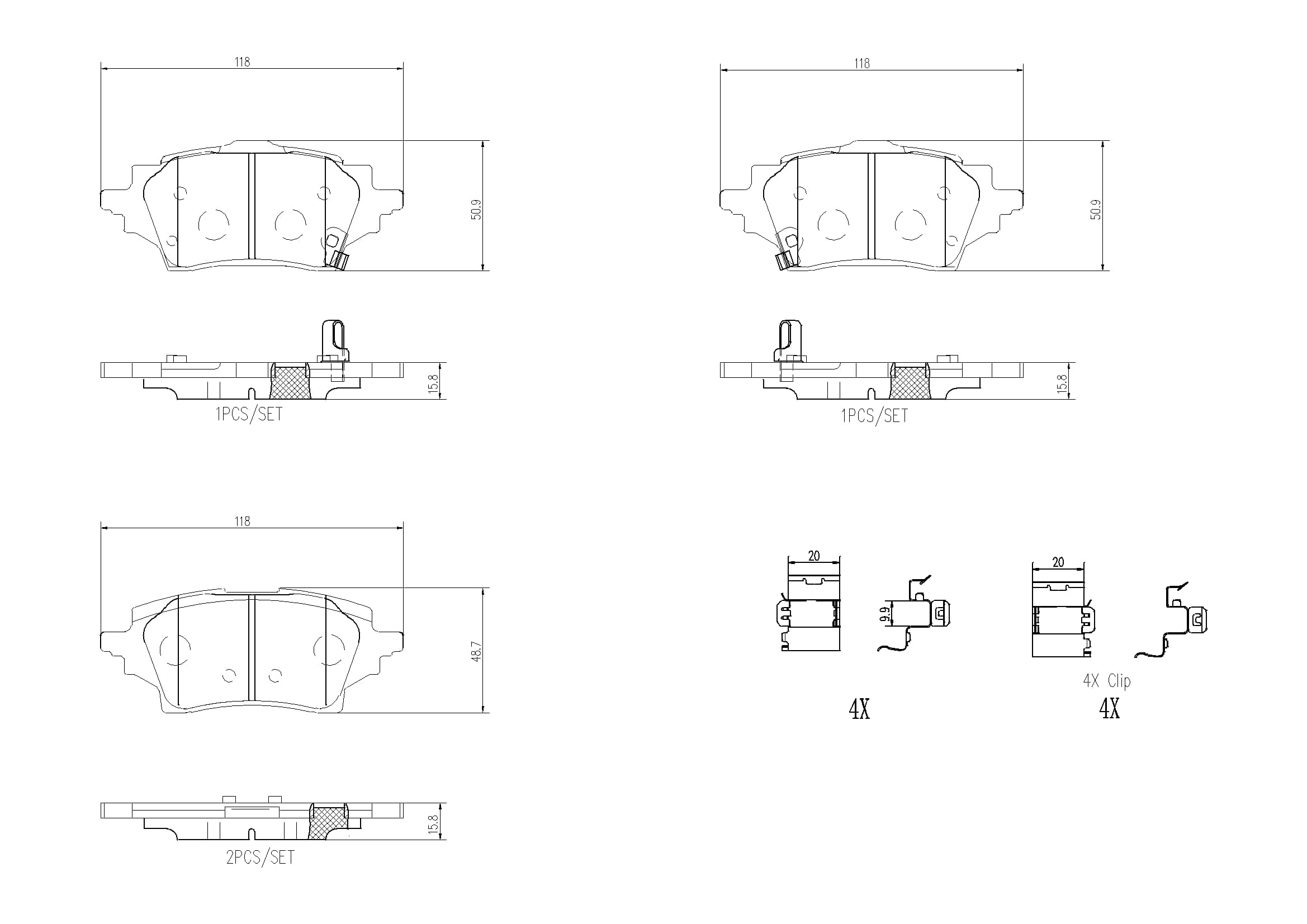 Brake pad set — BREMBO P 83 178