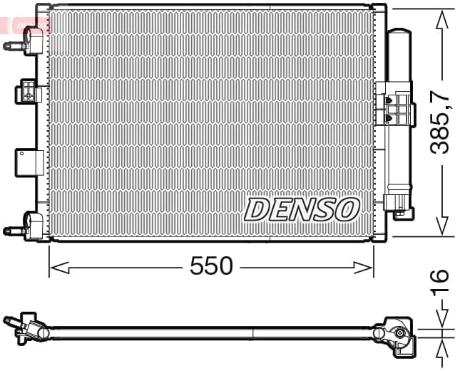 Condenser, air conditioning — DENSO DCN10046