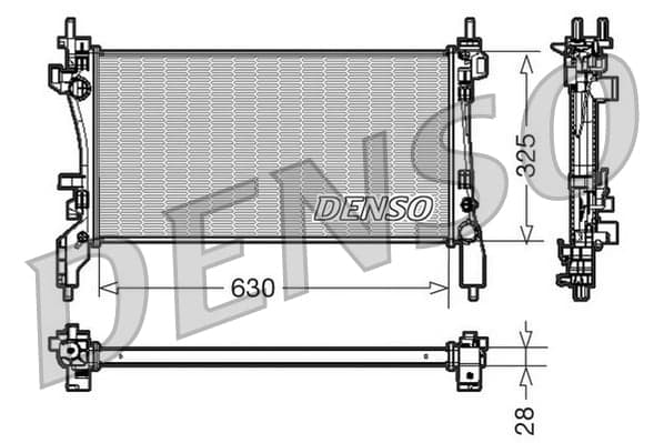 Radiator — DENSO DRM09173