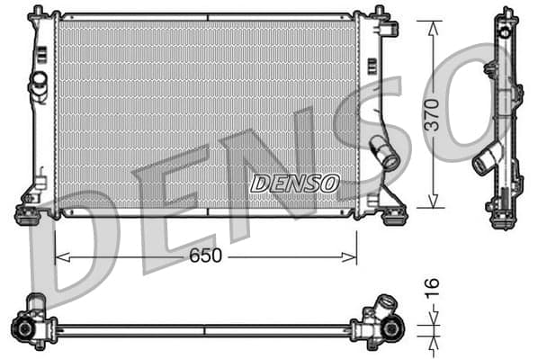 DENSO DRM10076 Radiator
