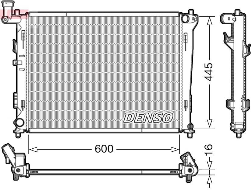 Radiator — DENSO DRM41004