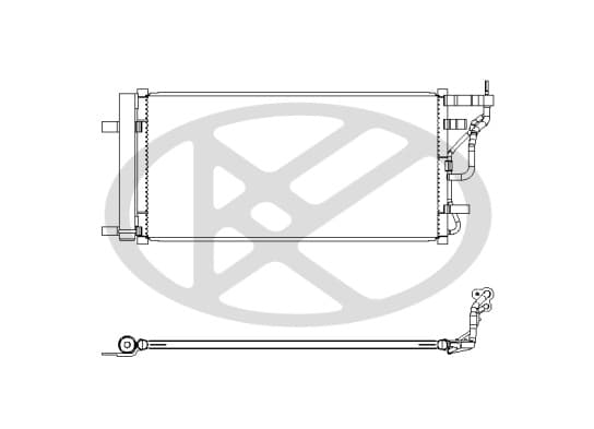Condenser, air conditioning — KOYORAD CD811197