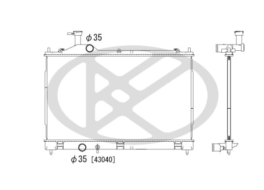 Radiator — KOYORAD PL032873