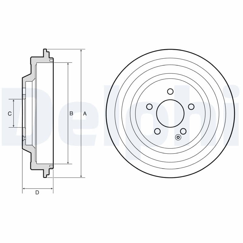 Brake Drum — DELPHI BF667
