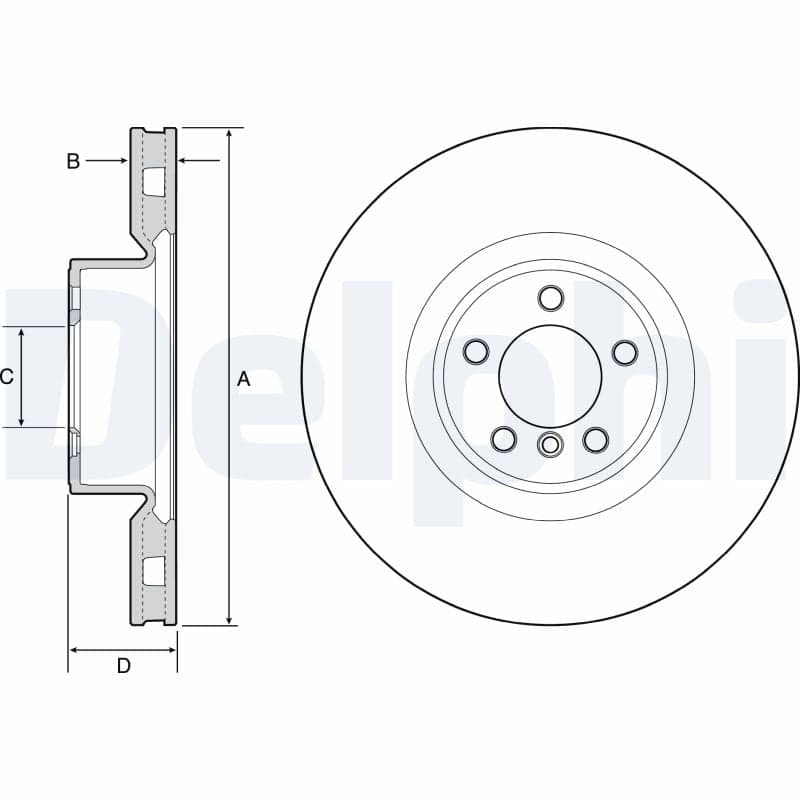 Brake Disc — DELPHI BG9117C