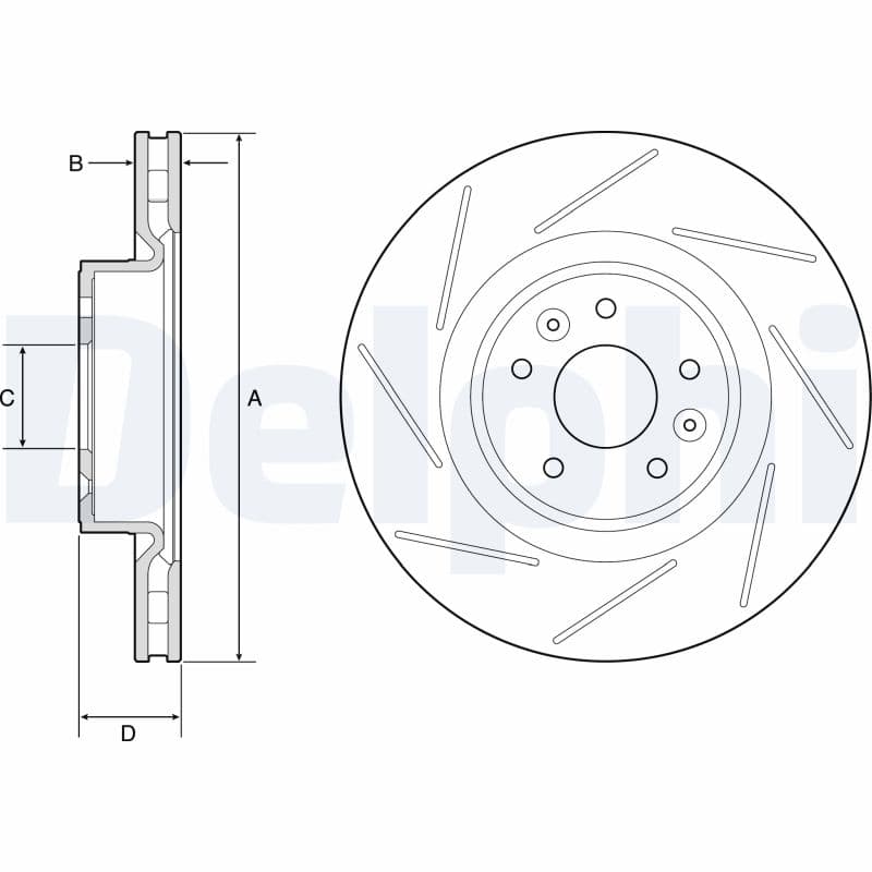 Brake Disc — DELPHI BG9224C