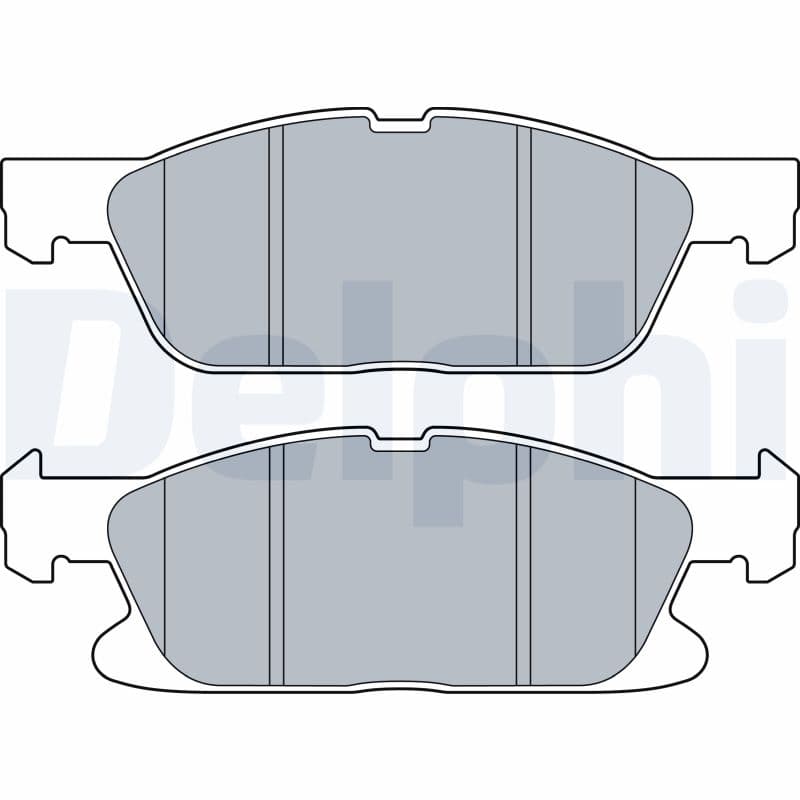 Brake pad set — DELPHI LP3536
