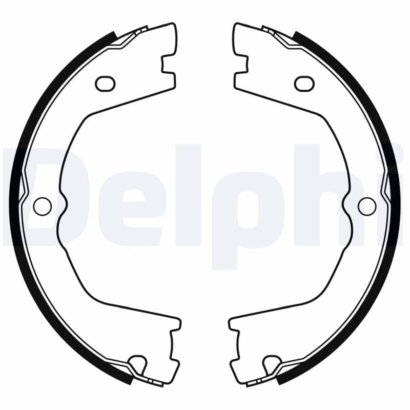 Brake Shoe Set, parking brake — DELPHI LS2178