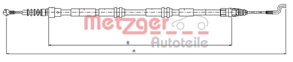 Cable Pull, parking brake — METZGER AUTOTEILE 10.7394