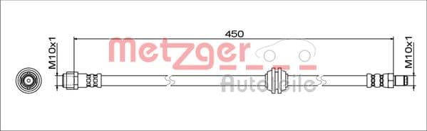 Brakehose — METZGER AUTOTEILE 4111775