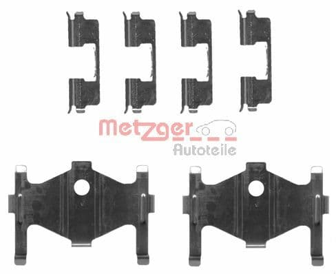Accessory Kit, disc brake pad — METZGER AUTOTEILE 109-1710