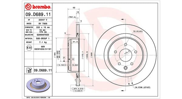 Brake Disc — MAGNETI MARELLI 360406171601