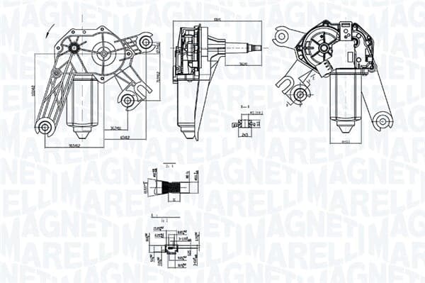 Wiper Motor — MAGNETI MARELLI 064073800010