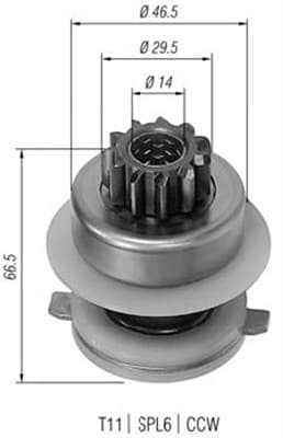 MAGNETI MARELLI 940113020155 Starter Pinion