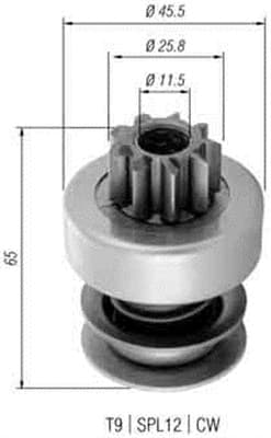 MAGNETI MARELLI 940113020364 Starter Pinion