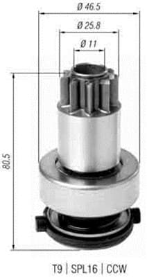 MAGNETI MARELLI 940113020385 Starter Pinion