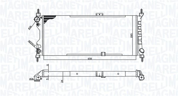 Radiator — MAGNETI MARELLI 350213588000