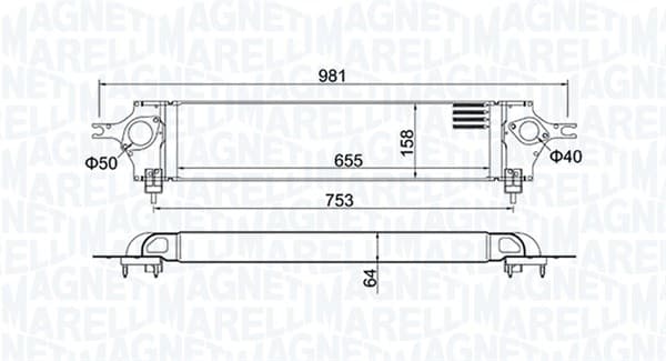 Charge Air Cooler — MAGNETI MARELLI 351319204390
