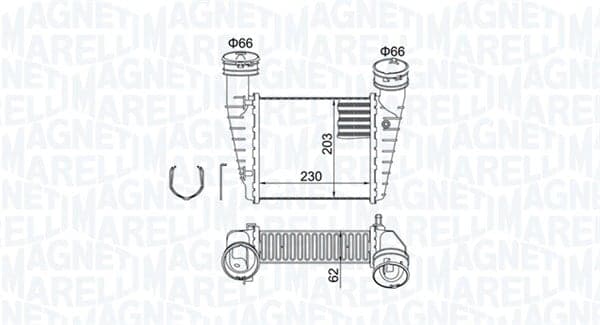 Charge Air Cooler — MAGNETI MARELLI 351319205210