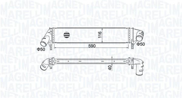 Charge Air Cooler — MAGNETI MARELLI 351319205260
