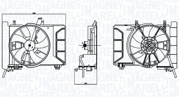 Fan, engine cooling — MAGNETI MARELLI 069422769010
