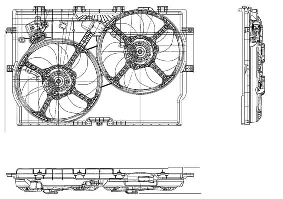 Fan, engine cooling — MAGNETI MARELLI 069422578010