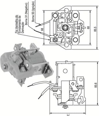 Solenoid Switch, starter — MAGNETI MARELLI 940113050338