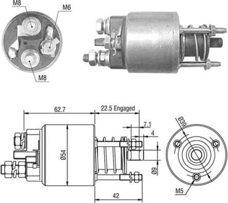 MAGNETI MARELLI 940113050470 Starter solenoid switch
