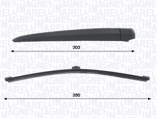 Wiper Arm Set, window cleaning — MAGNETI MARELLI 000723180461