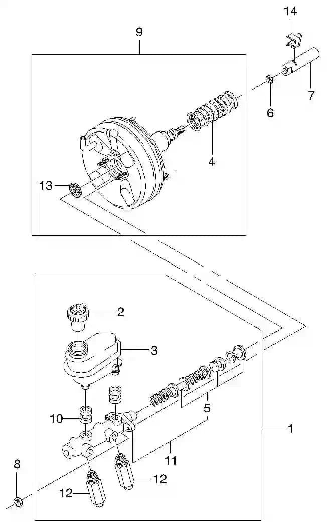 CYLINDER A-BRAKE MASTER (LHD) — Lanos Lanos T150 (2017–2020) — MASTER CYLINDER & BOOSTER I (4620)