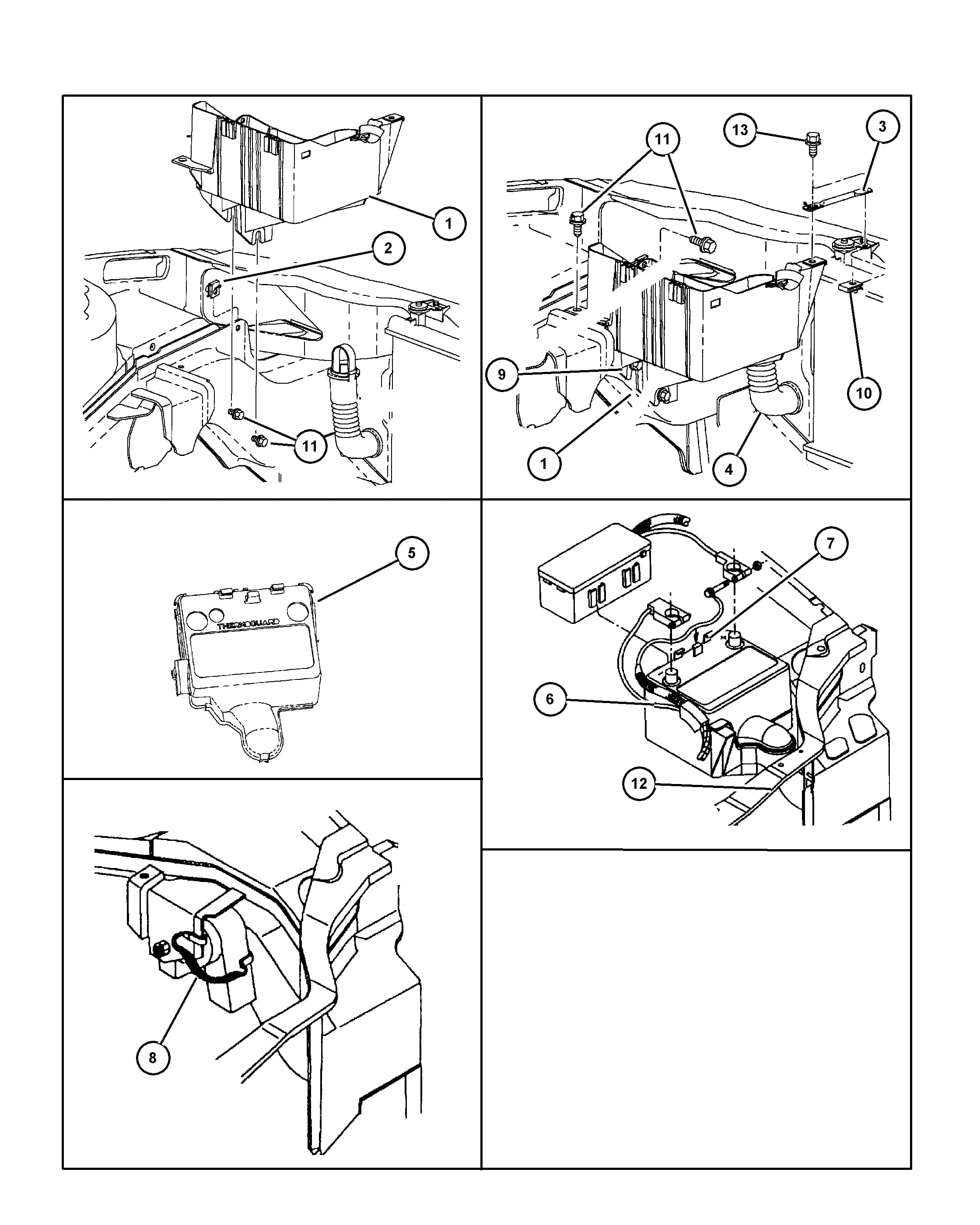 1998 PL - NEON — 8 ELECTRICAL › 11 1001 BATTERY TRAY AND CABLES