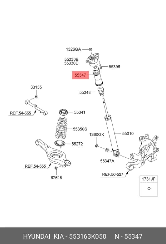 SHOCK DUST COVER — Suspension & Frame
