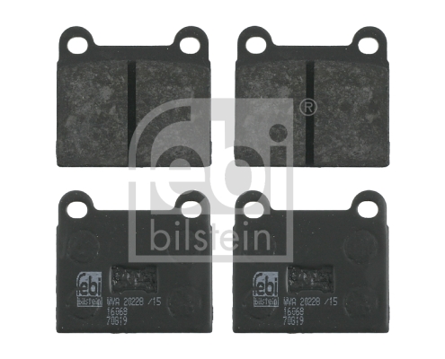 4027816160687 | Brake Pad Set, disc brake FEBI BILSTEIN 16068