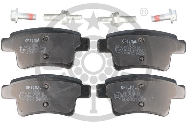 4058787126822 | Brake Pad Set, disc brake OPTIMAL BP-12343